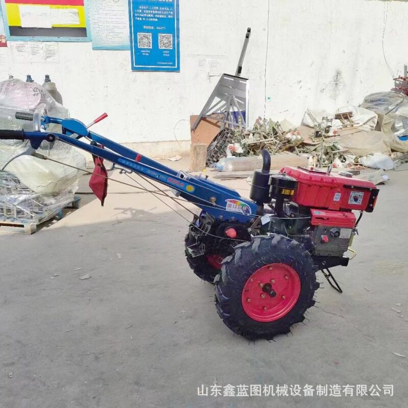 18马力柴油手扶电启动旋耕机