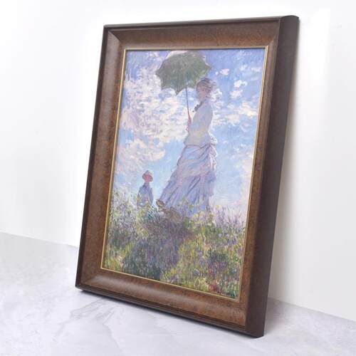 蒙娜外丽莎画框实木线条框油免组装画框框装裱相框空手工实木M-60