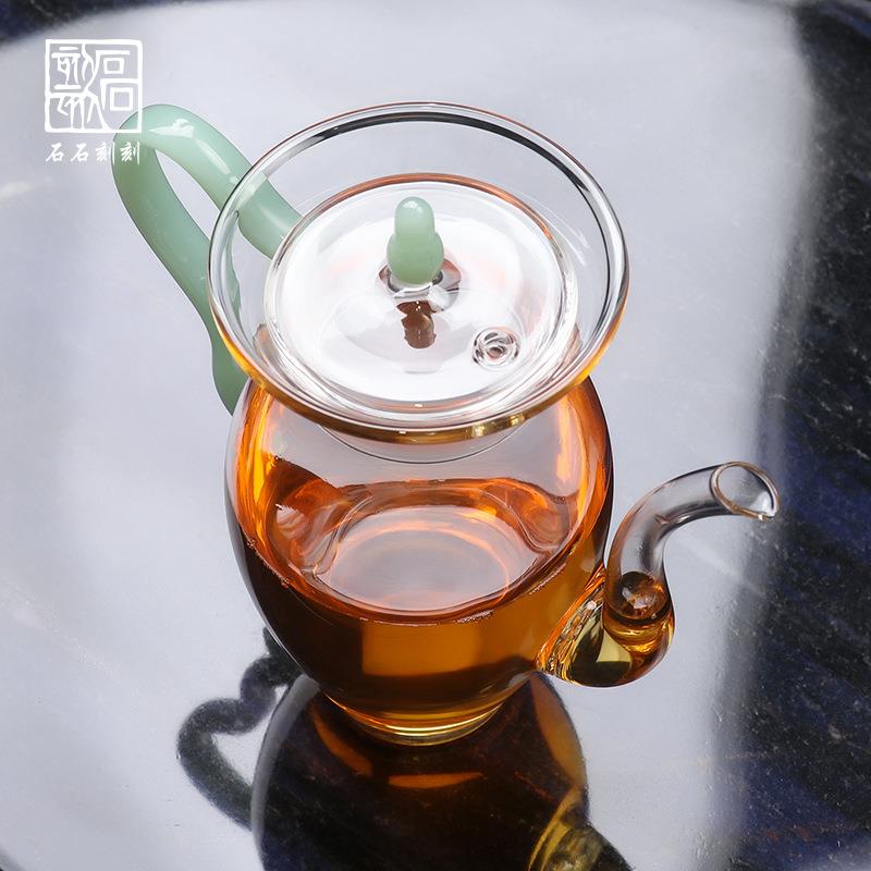 泡绿茶滤玻璃壶耐热仿宋手执壶花茶过ch-20240泡冲茶家器用茶具茶