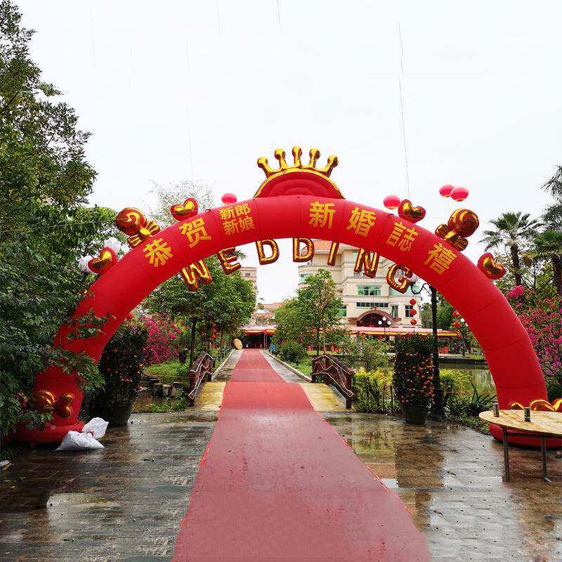拱饰门充气婚灯AFH庆彩虹门装结婚欧式新款婚礼光气彩模虹门气拱