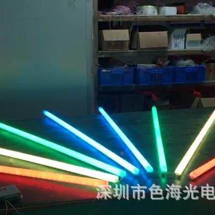 DX512全彩RMGB防水灯台管舞台灯管可接控可SH-T8-18编程灯管