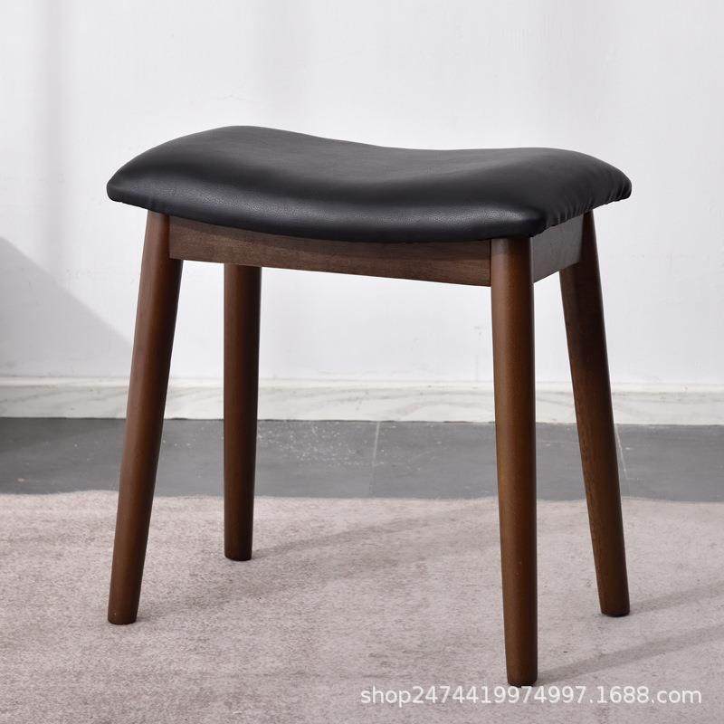 实木梳妆凳现代简约马鞍见详情凳舒软化妆凳家用卧室书包桌餐适高