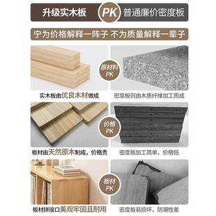 实木儿童书架置物架落地多层儿幼纳储物柜客厅家用组园收GRE合柜