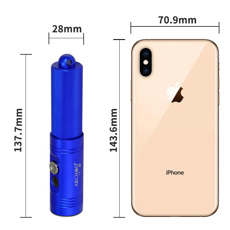 光LED潜水手电筒升级灯版营V10SII强V10SII露潜水灯手电L2