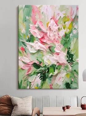 抽象派艺油术厚立体肌ACY510纯理客挂厅装饰画法式奶油风手绘油画