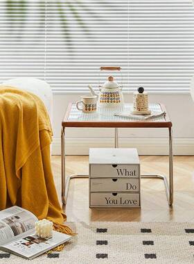 中古茶几客厅家用型茶台小组合奢现代网红藤43545户编轻简约