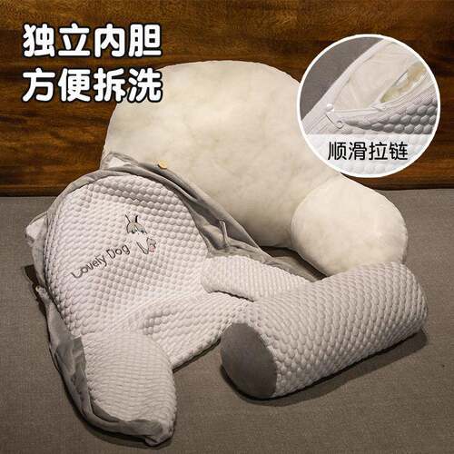 头新款床包大背沙发靠垫宿舍枕头床上看软书护腰垫靠靠枕抱枕WAft