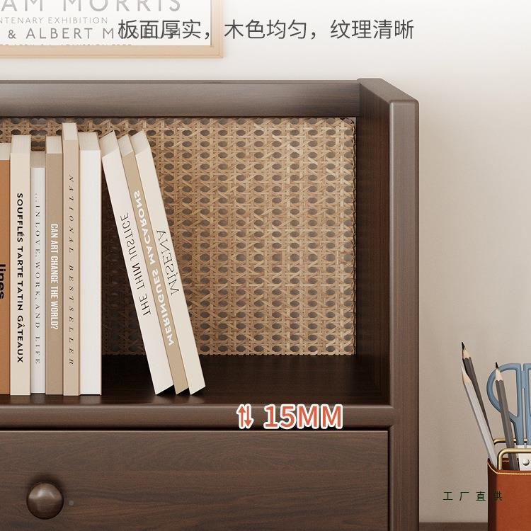 立实书架桌面置物桌MWW上家架用式带抽收纳架子办公桌小型简易木