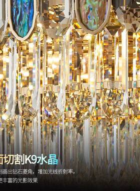 轻奢水晶灯客厅主简灯代约JC6035吊大气豪华别墅餐厅卧室现广东中