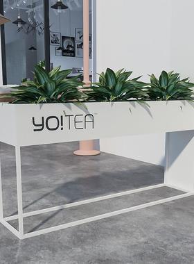 隔创户外铁广艺意花箱长方形花盆餐厅断花槽场售65261楼部商业街