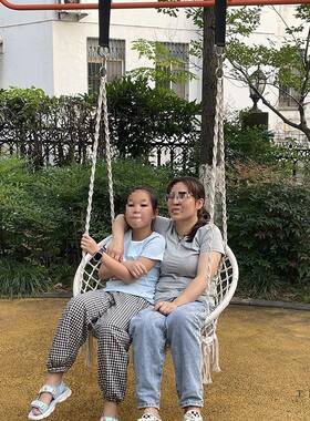 户外台庭院秋千折叠吊椅单外杠上葡萄架荡秋千树院子室内RPI室阳