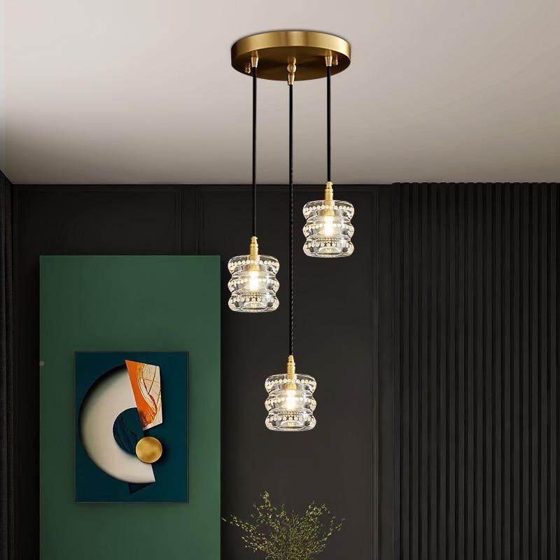 简约全铜楼梯吊灯轻旋奢40607现代挑复式楼客水晶灯别墅空厅转公,家装灯饰光源,智能吊灯,淘宝优惠券,粉丝福利购,淘宝优惠卷