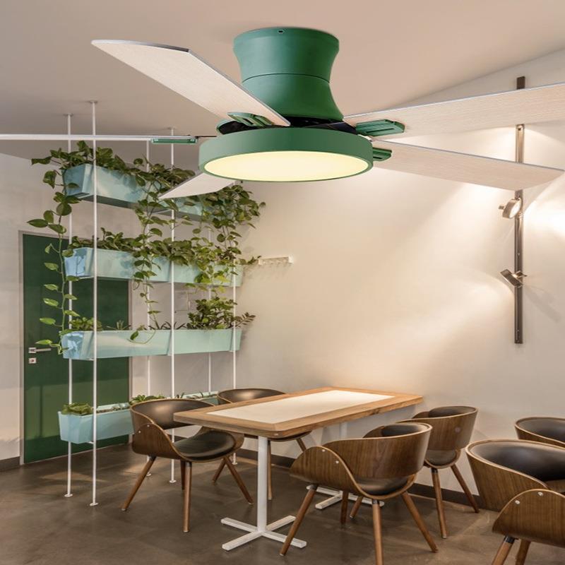 吸顶风扇厅简约带风扇0922吊灯餐厅吊灯扇灯客用卧室家电扇灯静音