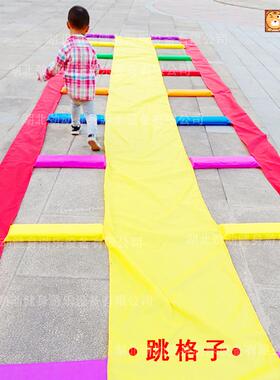 彩双独木多排桥感统教具幼儿园户98402外活动训练器材智体能玩具
