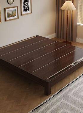中古无风全实床卯满铺床板木家用简约小户榫95478#型榻榻米排骨架