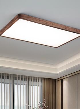 胡黑桃木长条一字餐厅吊灯现代约实卧木室简饭厅LE889D灯新中式灯