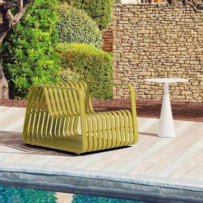 户外沙发铝金休闲庭合院外酒店别茶几防水防晒户外现ATX代墅室风