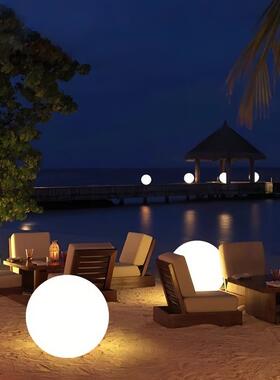 太阳能户外灯灯防月球灯形落地水灯氛围庭院灯花园装83810饰灯球草坪灯
