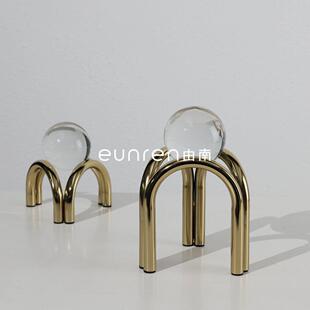 现简厅约客电视柜装饰品摆件轻奢GJU高档创工意酒柜办代公室艺品