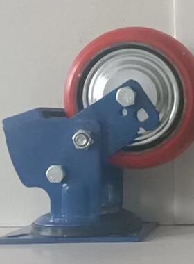 重型减震脚轮4轮-8寸轮聚氨酯静聚氨酯静音车万推向轮货架重型子