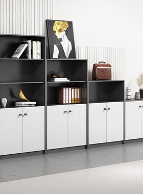 GOV水公室文件柜木质资料档案柜矮柜储柜带锁办落地柜打物印机柜