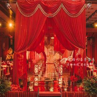 中置式婚礼道具喜亭四亭中式婚礼布公主亭架亭仪式中式婚礼花角亭