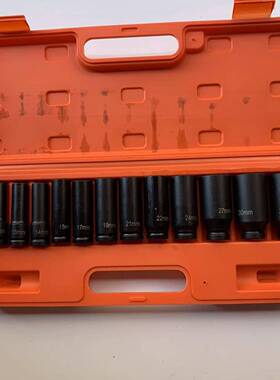 气动小风炮套筒套重型GNF头/装21件套加长六角1套筒风动旋具加厚