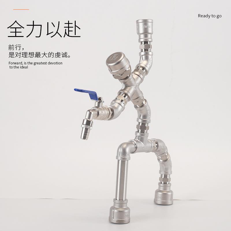 30机4不锈钢6分对丝纹等径径变径外螺直接水管无品牌/对接头器人