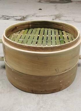 纯手工全皮竹无胶青水竹制小笼包架屉加深竹蒸餐具笼家IYC用蒸笼