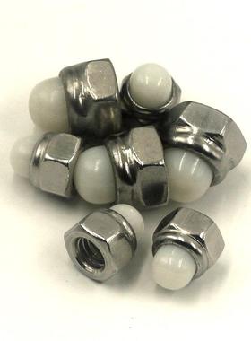 304不属锈钢DIN986OTD尼龙自锁球23盖型母非金装螺饰遮丑盖形螺9