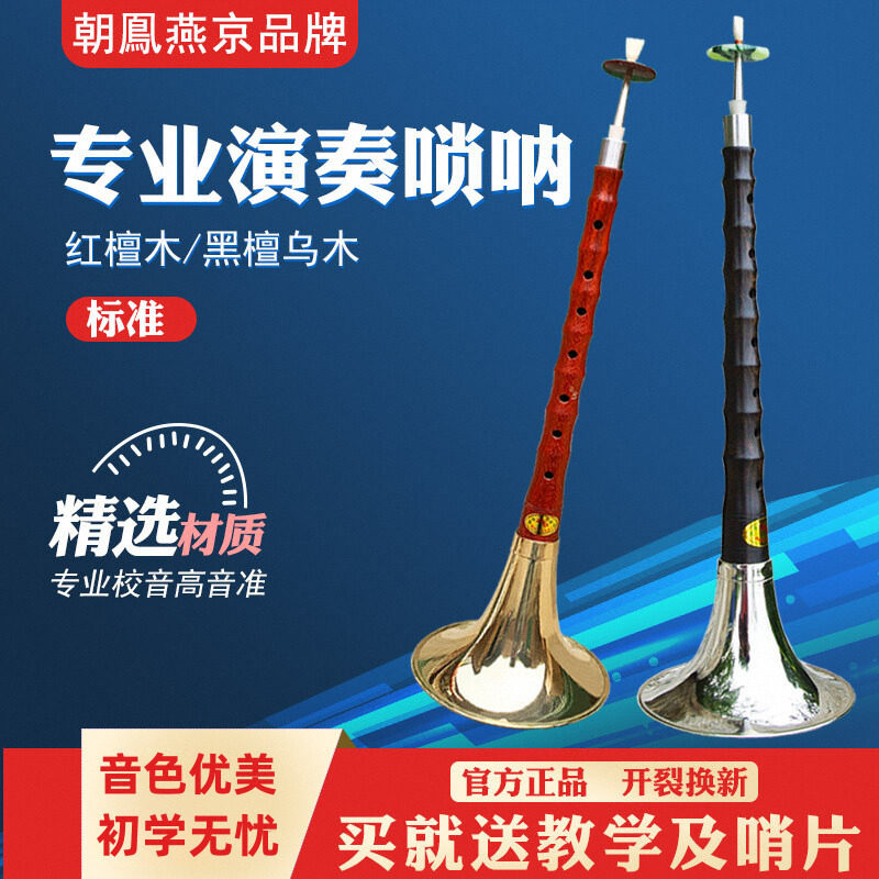 图迩唢呐乐器初学者全套乌木杆调调降成人专业锁呐送哨