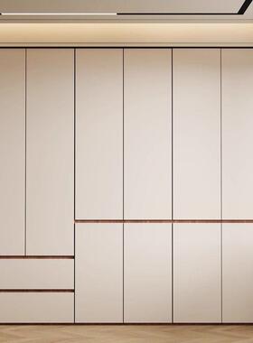 木欧松板免衣柜代39650简约拉实手卧室家用现简易衣橱