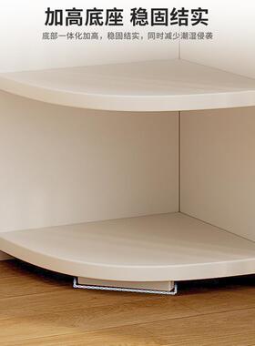 书架地拐角置架客厅落书IQL柜角家用墙角卧物室窄柜立架柜夹缝转