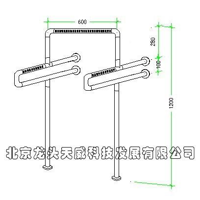 SLI障碍生间小便池扶手养老院公厕厕所钢老人卫不无锈防滑便斗抓