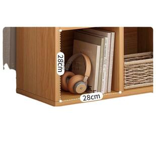 L1书架置物架落地飘矮书柜家用格子柜窗简易窗台下单层储物AL1017