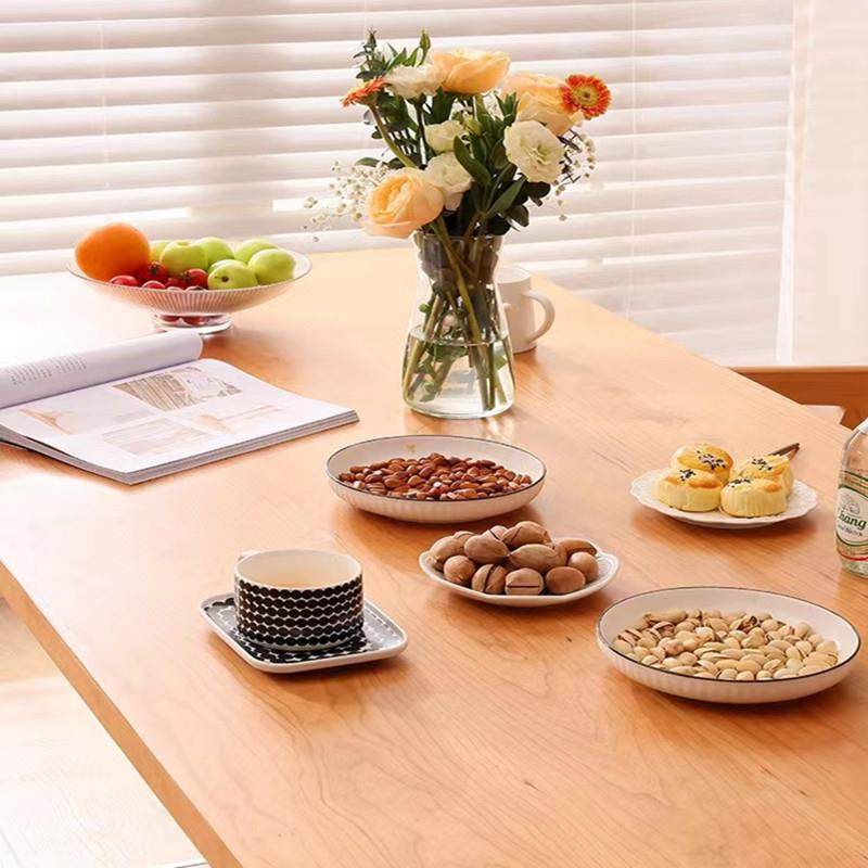 亚克力桌子悬桌浮餐桌家用FXQ简约长桌轻木实木奢大板日式原餐桌