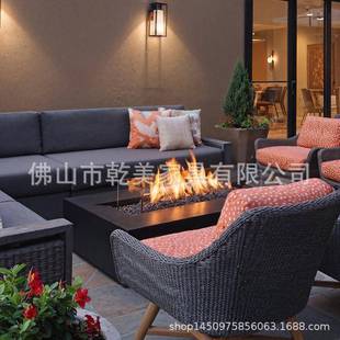 乾防水真火美酒精壁墅炉别户外露无品牌 饰火 营高端无烟真酒精装