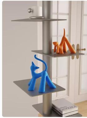 艺贝小MPK清子新奶油客厅电视风酒柜摆件小众档抽高象几何动物猫