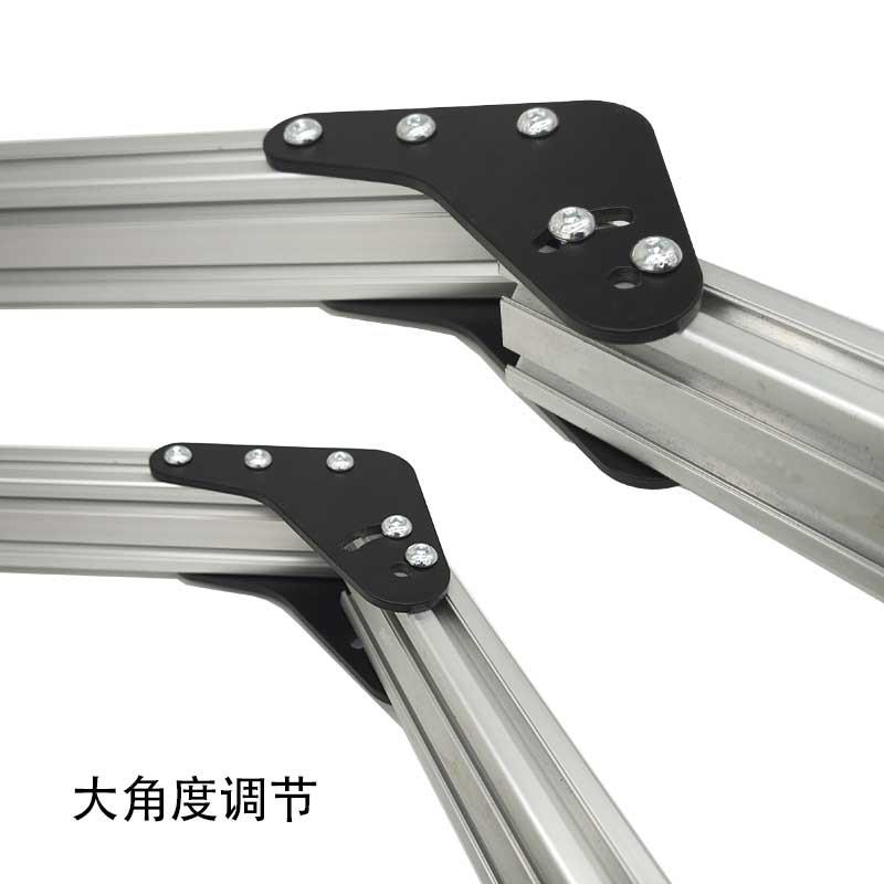 三联屏四联屏连接件模拟赛车配件支架铝挤型材料型材角度连接件