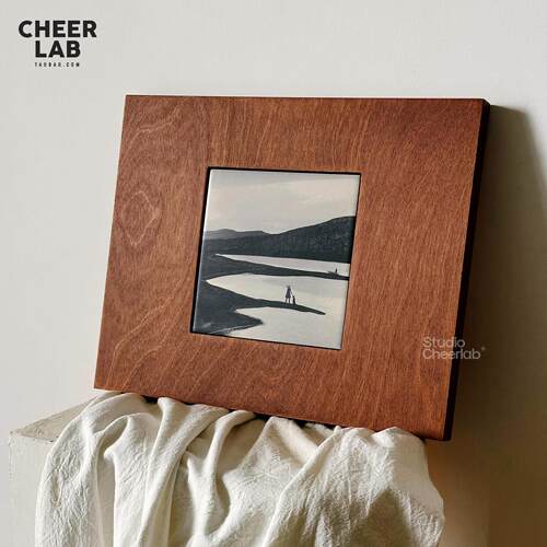 CHEERLAB空山海境原创小众艺术装饰画中古木板画瓷板画玄关挂画