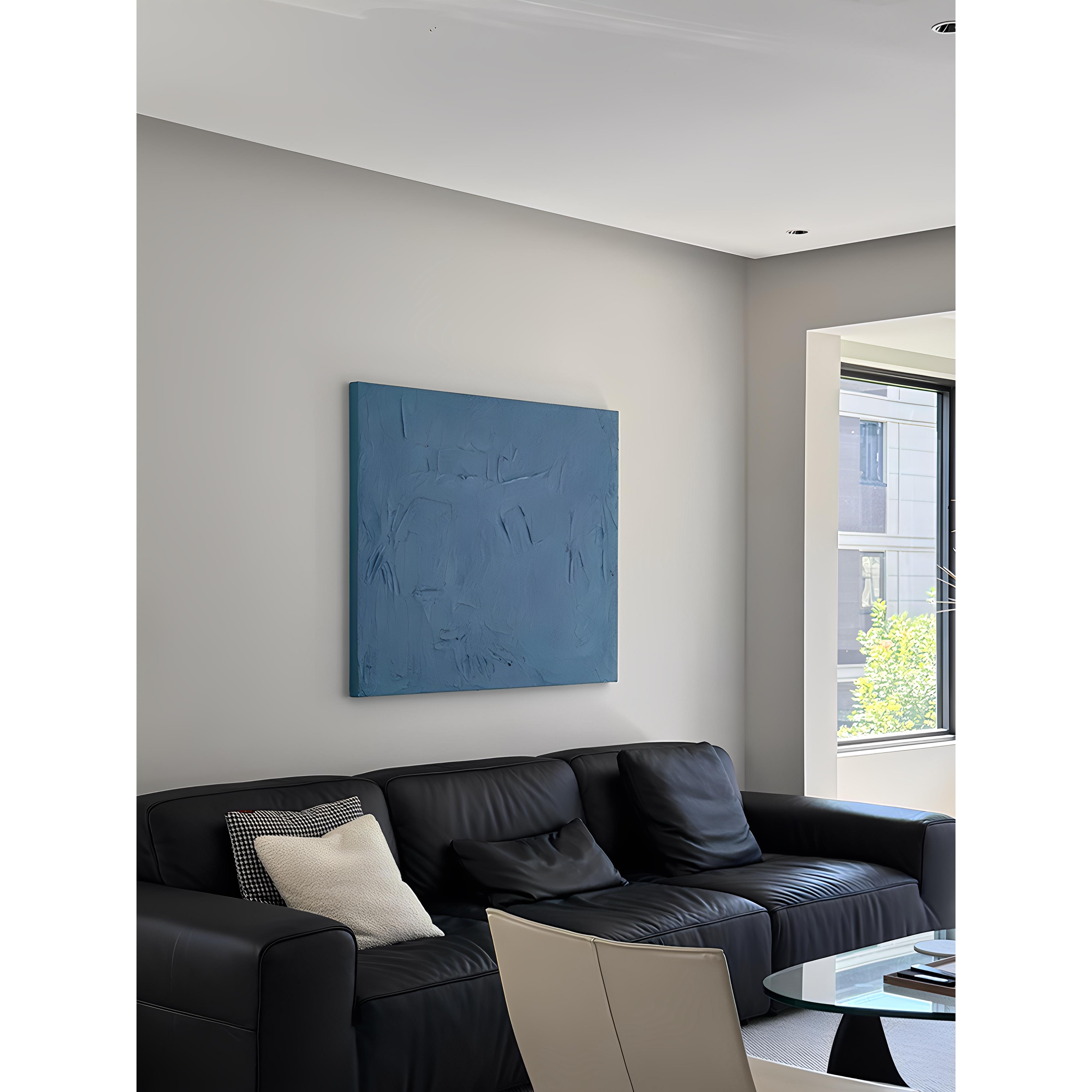 【蓝色狂想曲】现代极简风格挂画客厅装饰画餐厅餐具柜挂画入口壁