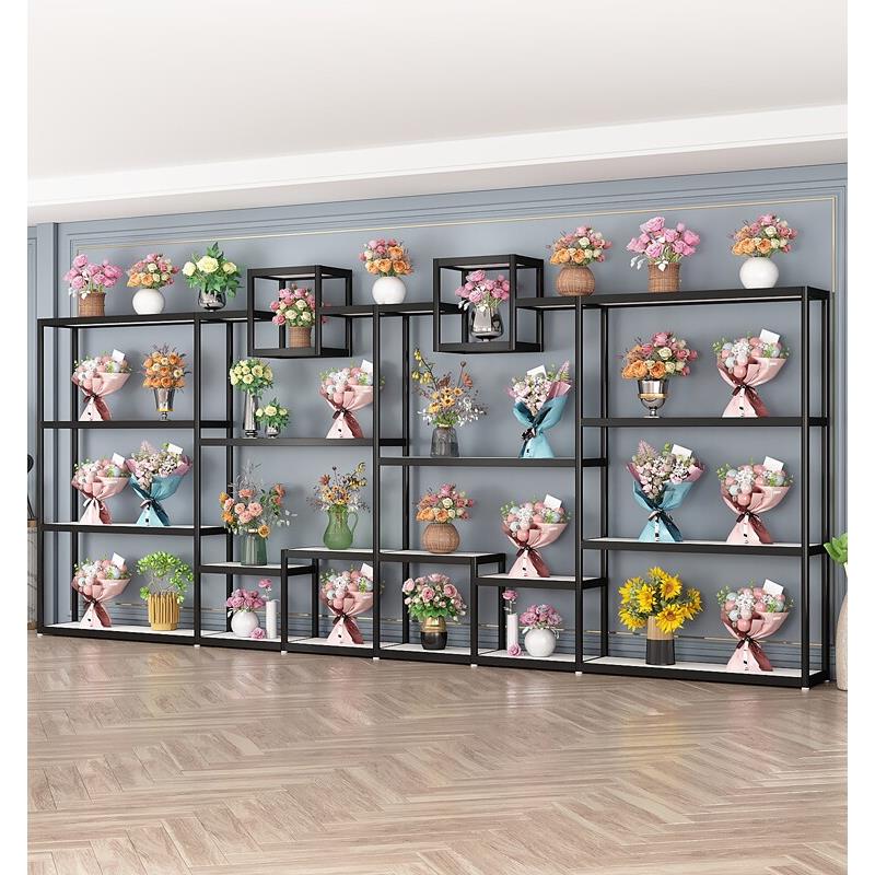 花店花架鲜花展示架花盆架子多层陈列架室内置物架花束礼盒展示柜