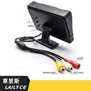 4.3寸台式车载显示器 车载台式高清显示屏台式支架高清倒车显示屏