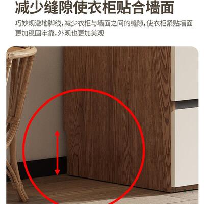 衣柜家用平开门成人简约TDM代下组合现经上济型抽屉柜实木储物大