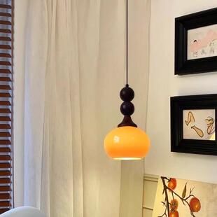 古法式可升降床头吊灯新PJB款古中复木艺吧台过道艺餐术装饰卧室