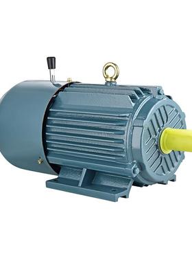 8极YEJ三相异步电磁WIE制动电机2大.02kw-22wk刹车38V全铜马达功