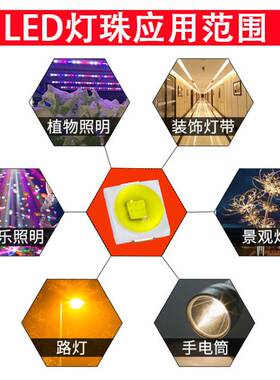 3030垂直灯珠1W 白光 led灯珠模顶白光3030贴片球头凸面灯珠现货