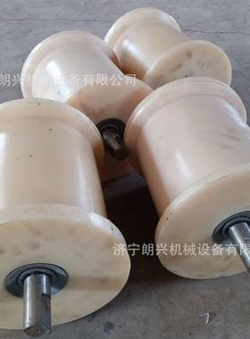 矿尼龙地滚18×300尼龙用地滚实心铸地滚轮0钢丝绳YVU运钢输用地