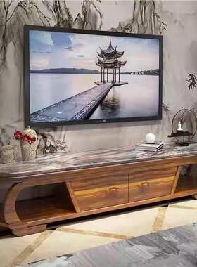 金木乌高端现茶几电视柜组合家用IPI客厅全实木茶台桌代中茶式储