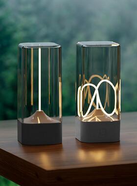 台灯夜桌灯.LED磁吸可充电三种亮度便携充氛围灯卧室户外电GTO露